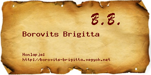 Borovits Brigitta névjegykártya